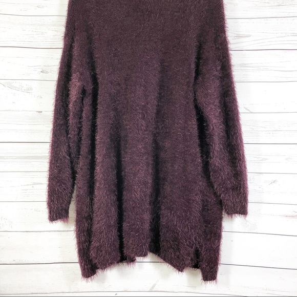 NWT Chelsea & Theodore Berry Fuzzy Cardigan Sweater Long Sleeves Sz M - Picture 8 of 13